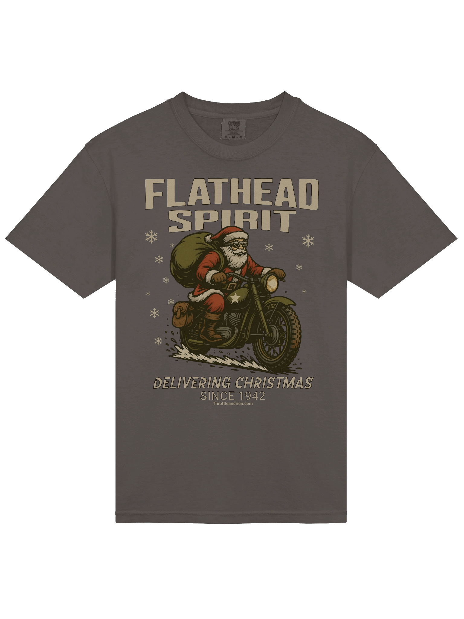 Throttle and Iron “Flathead Spirit” Christmas Hoodie — Vintage 1942 Edition product image (15)