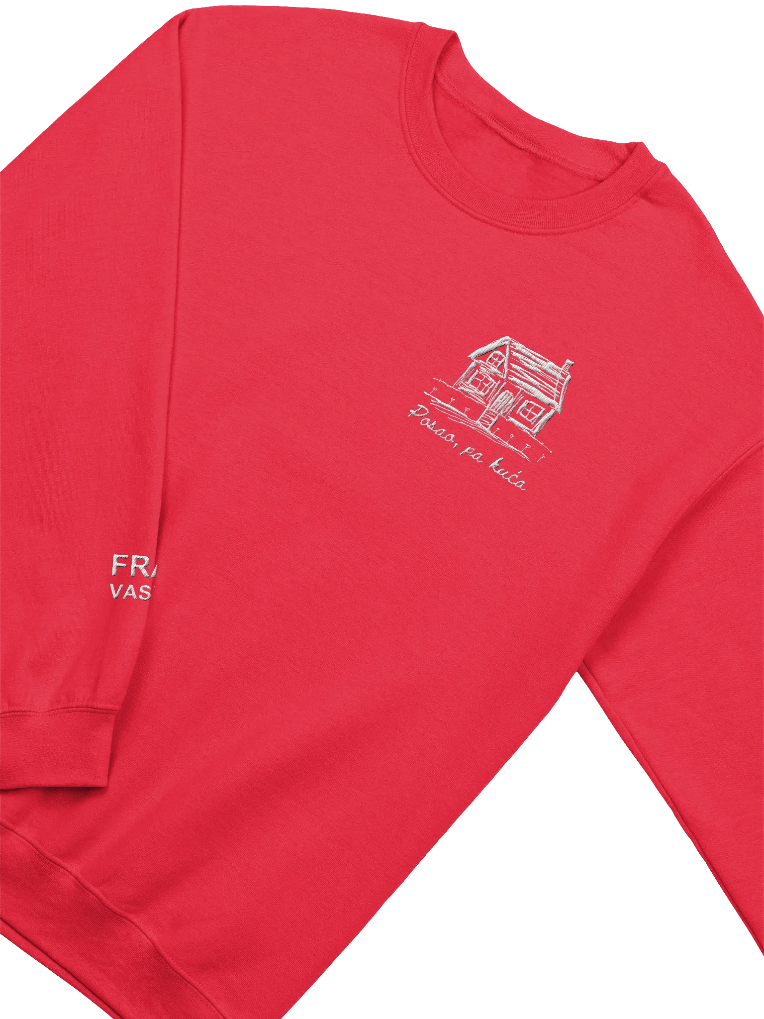 "Posao, pa kuća" Embroidered Crewneck product image (2)