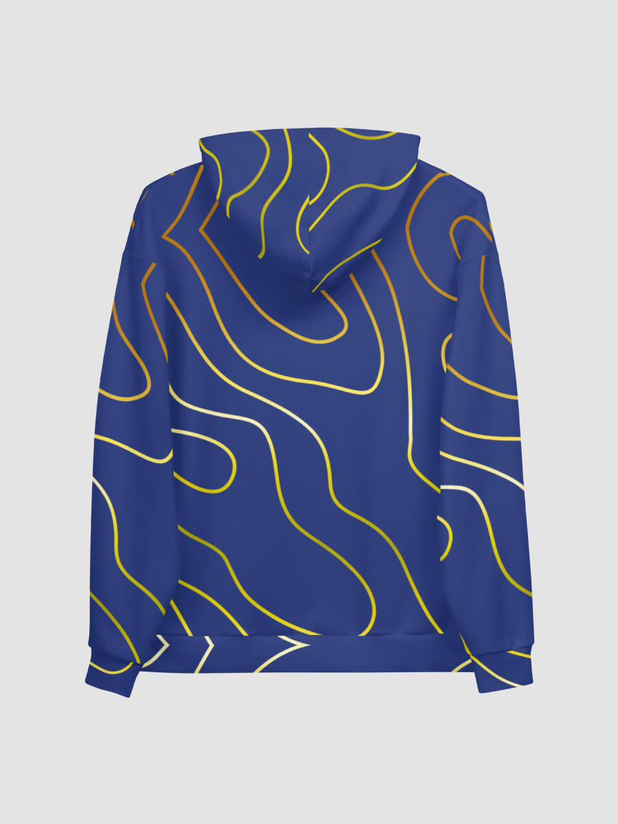 Blue & Gold Topography Hoodie product image (4)