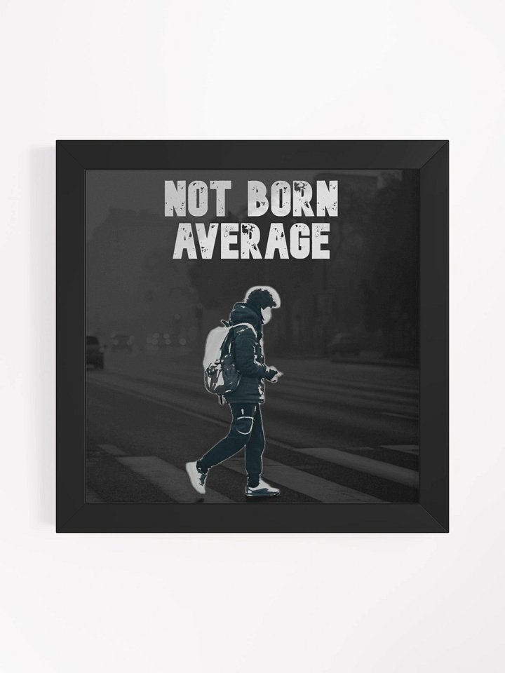 Not Born Average Hooded Streetwear Poster product image (1)