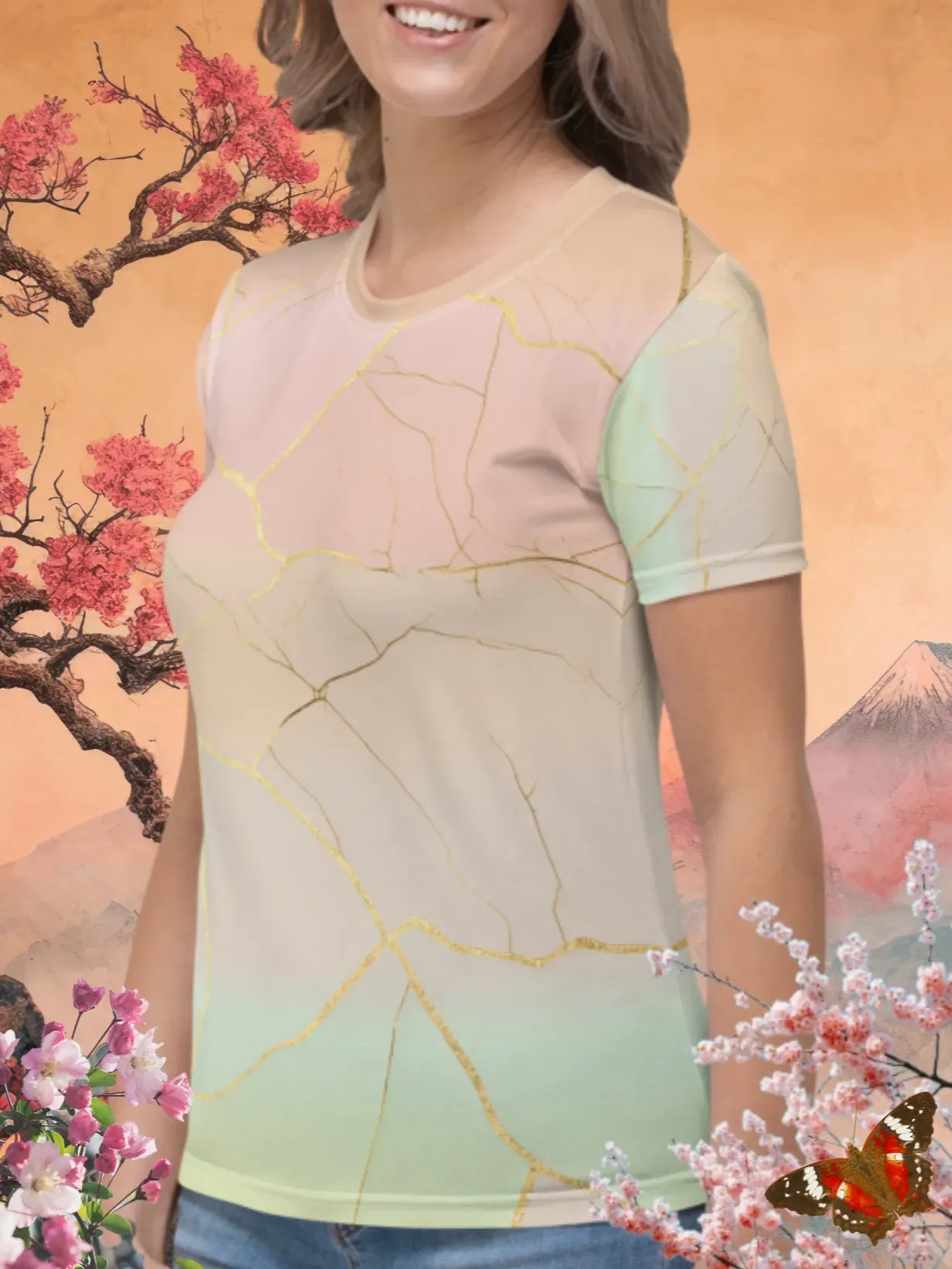 Kintsugi Print T-Shirt product image (2)