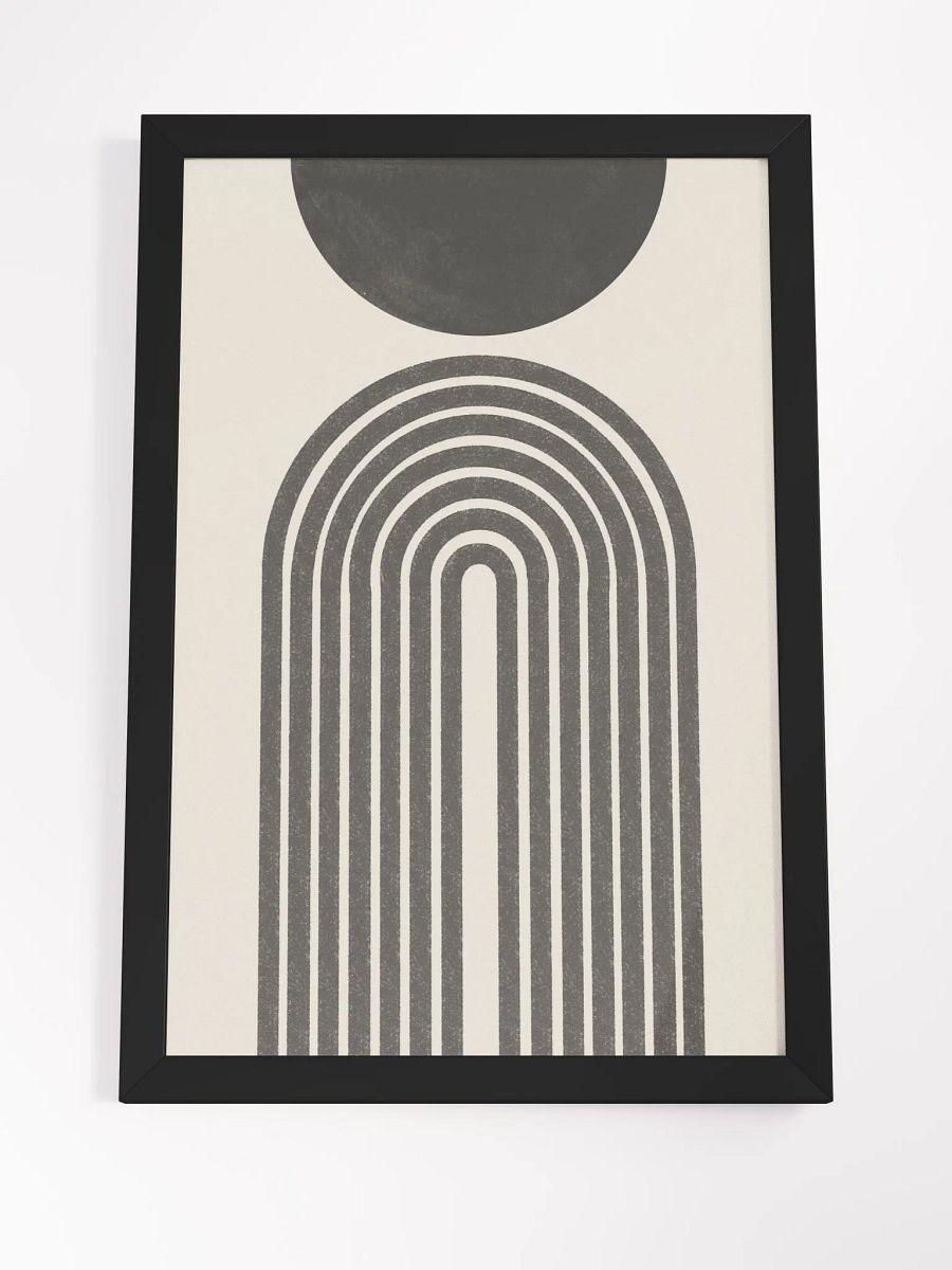Symmetrical Archways Matte Poster | Modern Geometric Art with a Touch of Minimalist Elegance product image (4)