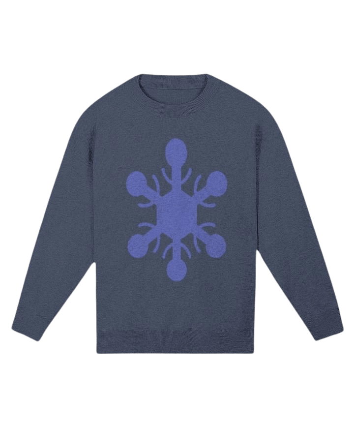 Snowflake Knitted Relaxed Sweater 1/2 product image (1)