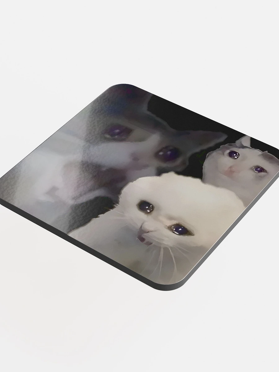 Glossed Cork Coaster: Meme Cats 2 product image (4)