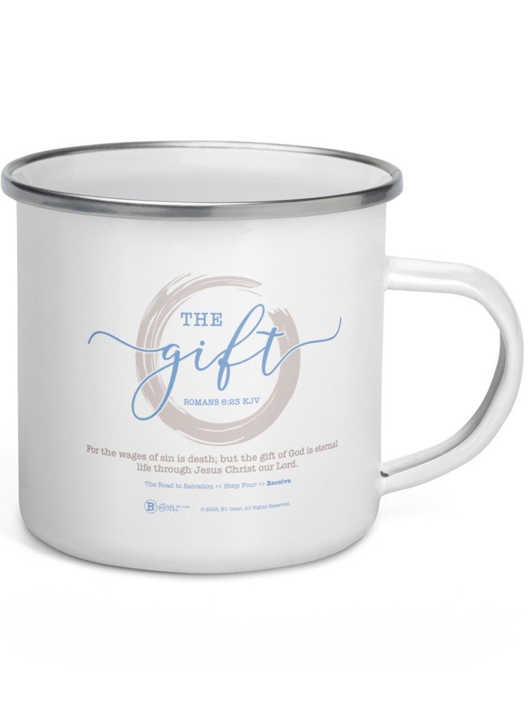 Mug, The Road to Salvation, Step 4, THE GIFT/Receive, Premium Enamel Mug product image (9)