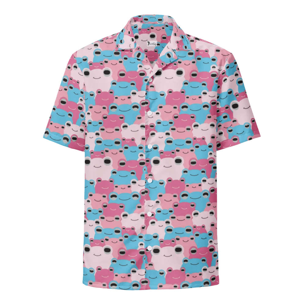 Frog-waiian Shirt Trans Flag Colors product image (1)