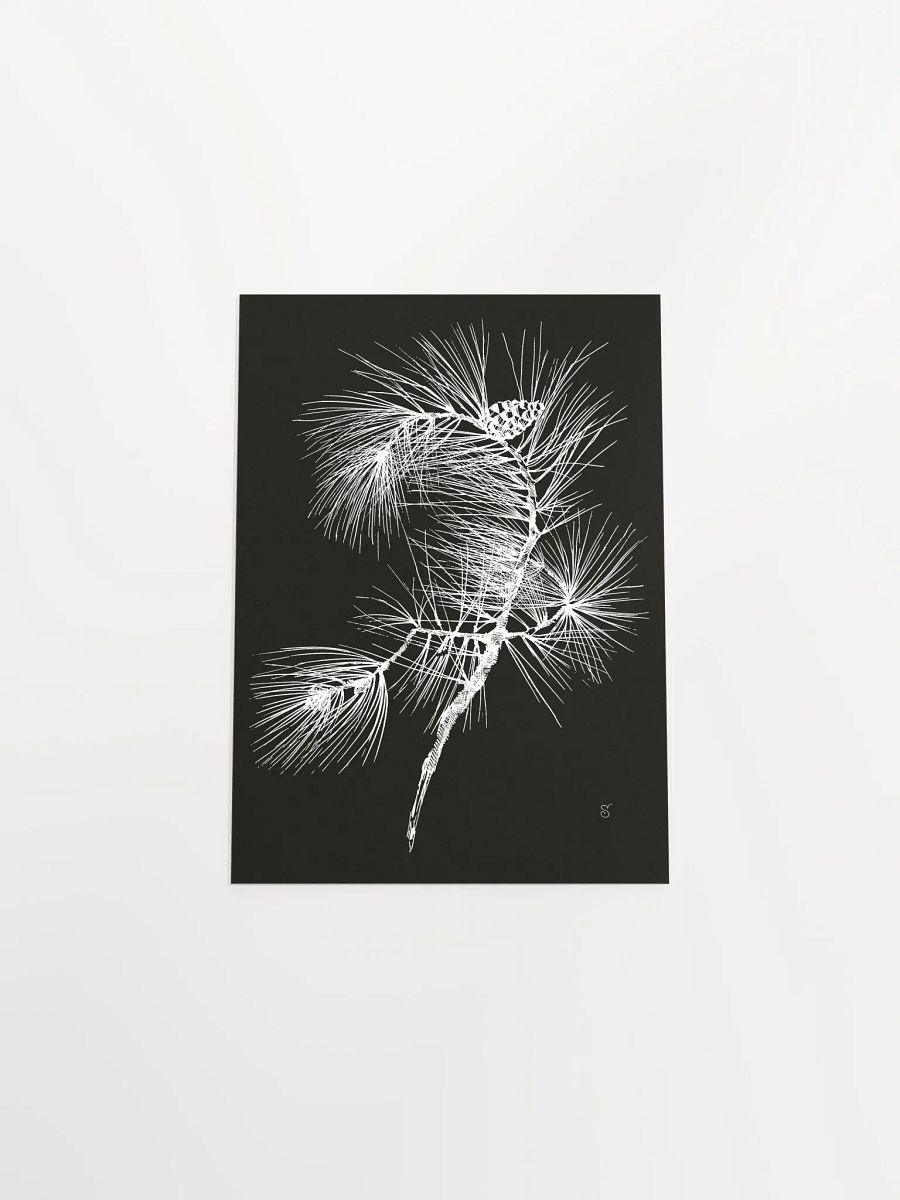 Whimsical Pine Branch Poster - Pine Branch Dark product image (4)