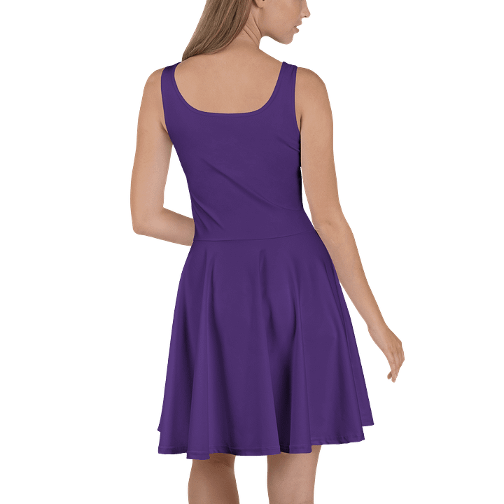 Midnight Veil Designs Black and Purple Fantasy Skater Dress - XS to 3XL product image (2)