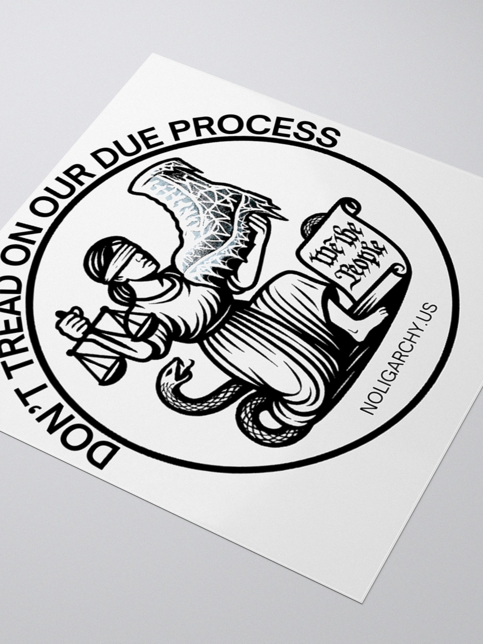 Don't Tread On Our Due Process - sticker product image (8)
