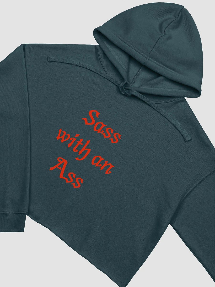 Sass with an Ass Fleece Crop Hoodie product image (19)