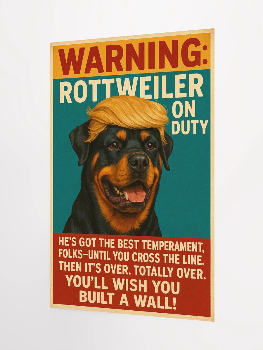 Rottweiler on Duty Poster product image (8)