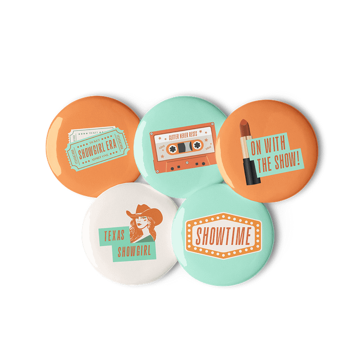 It's Showtime! Pin Buttons Set - Show Business Collection product image (1)