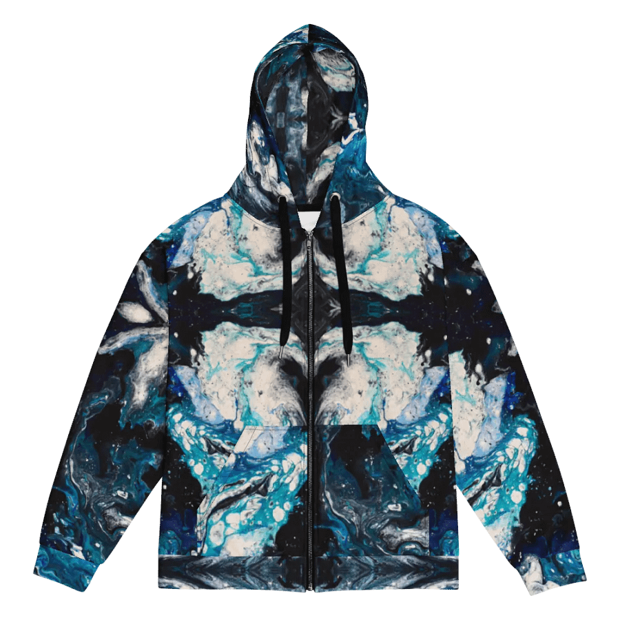 Abstract Water Zip Up Hoodie product image (1)