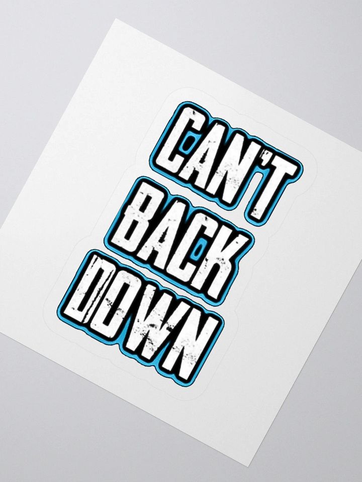 Can't Back Down (TeNN4OUR) Kiss Cut Stickers product image (8)