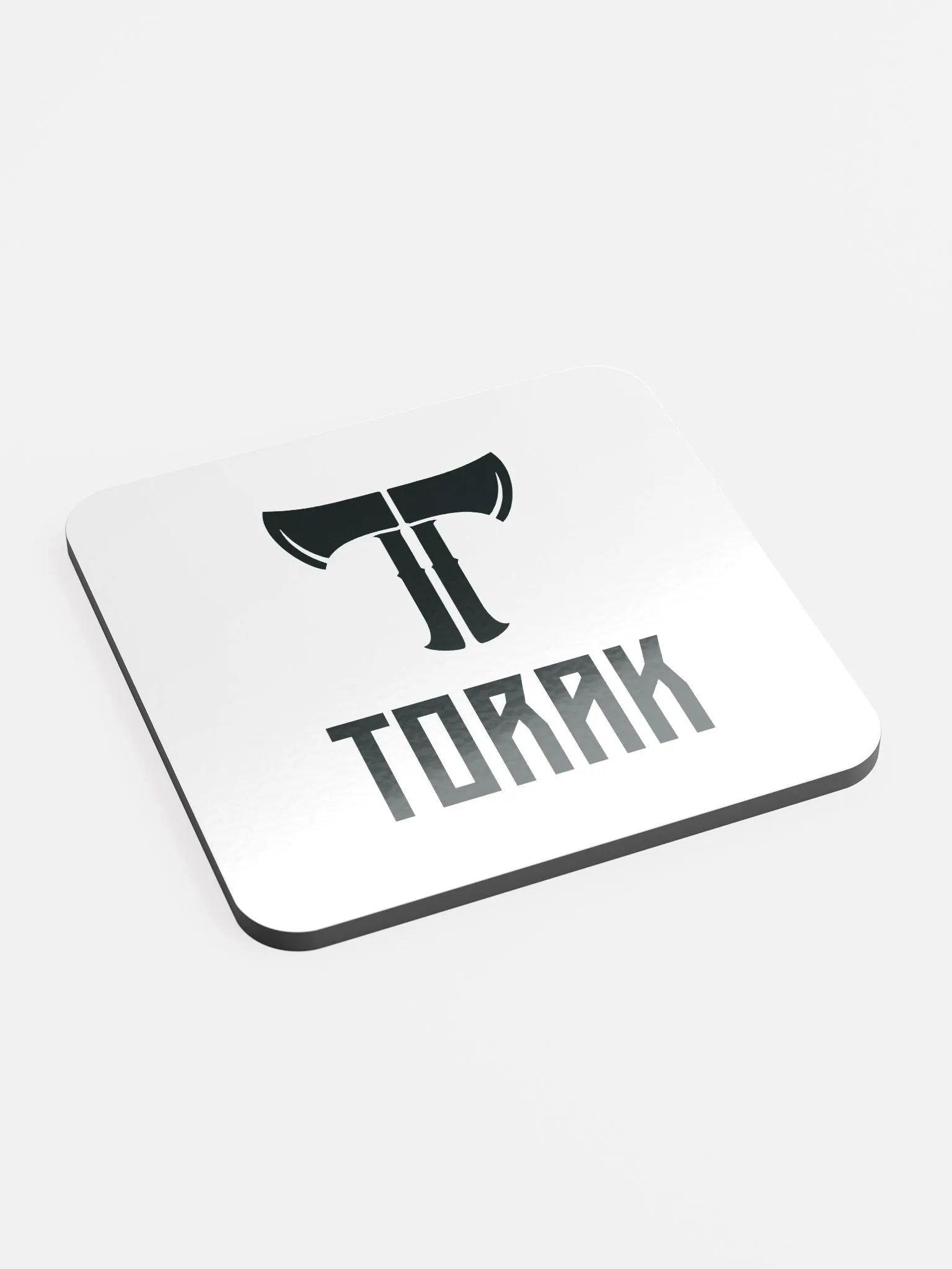 "Black Logo & Name" Coaster product image (3)