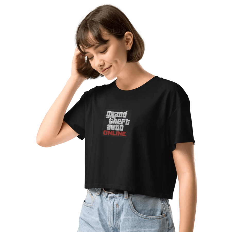 Rockstar Gamer GTA Online Theme Women's Crop Top product image (10)