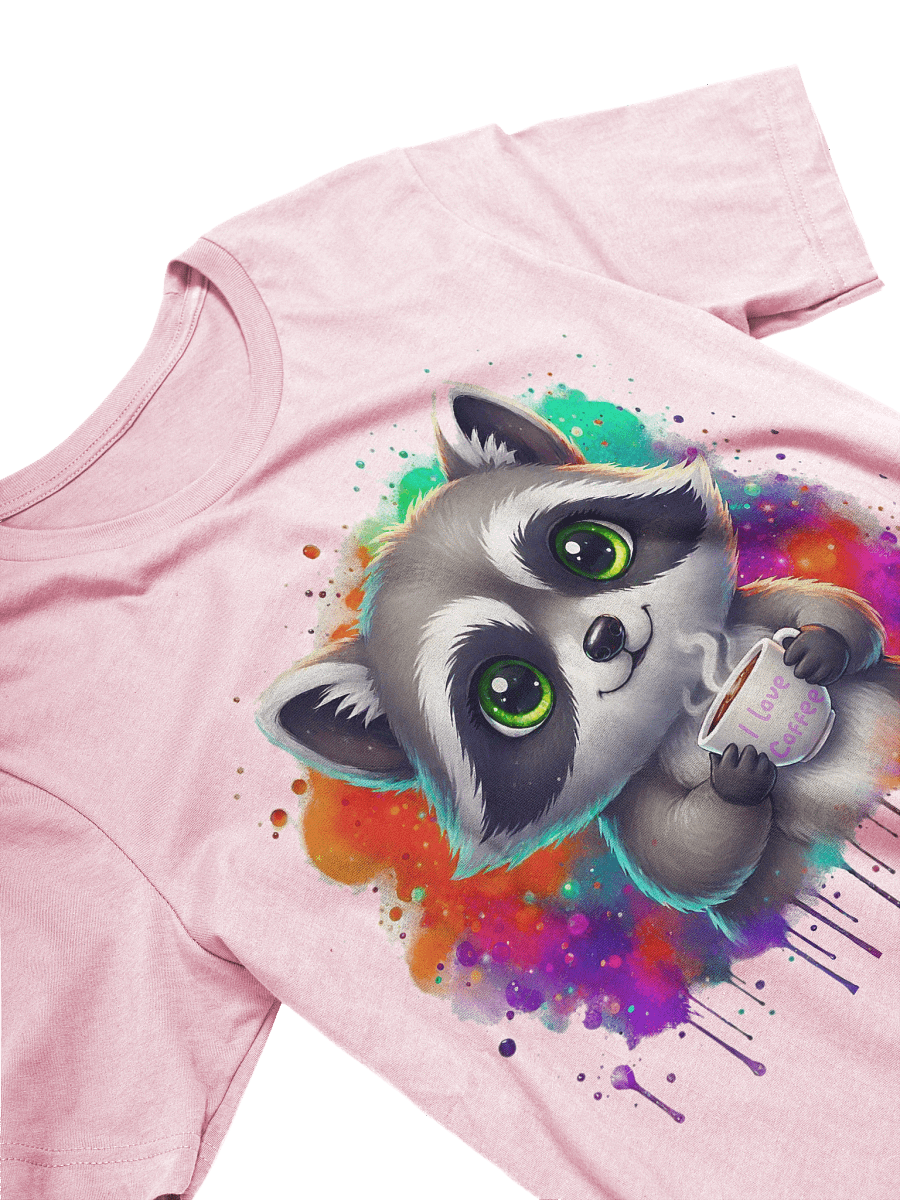 Coffee Lover Raccoon T-Shirt product image (3)