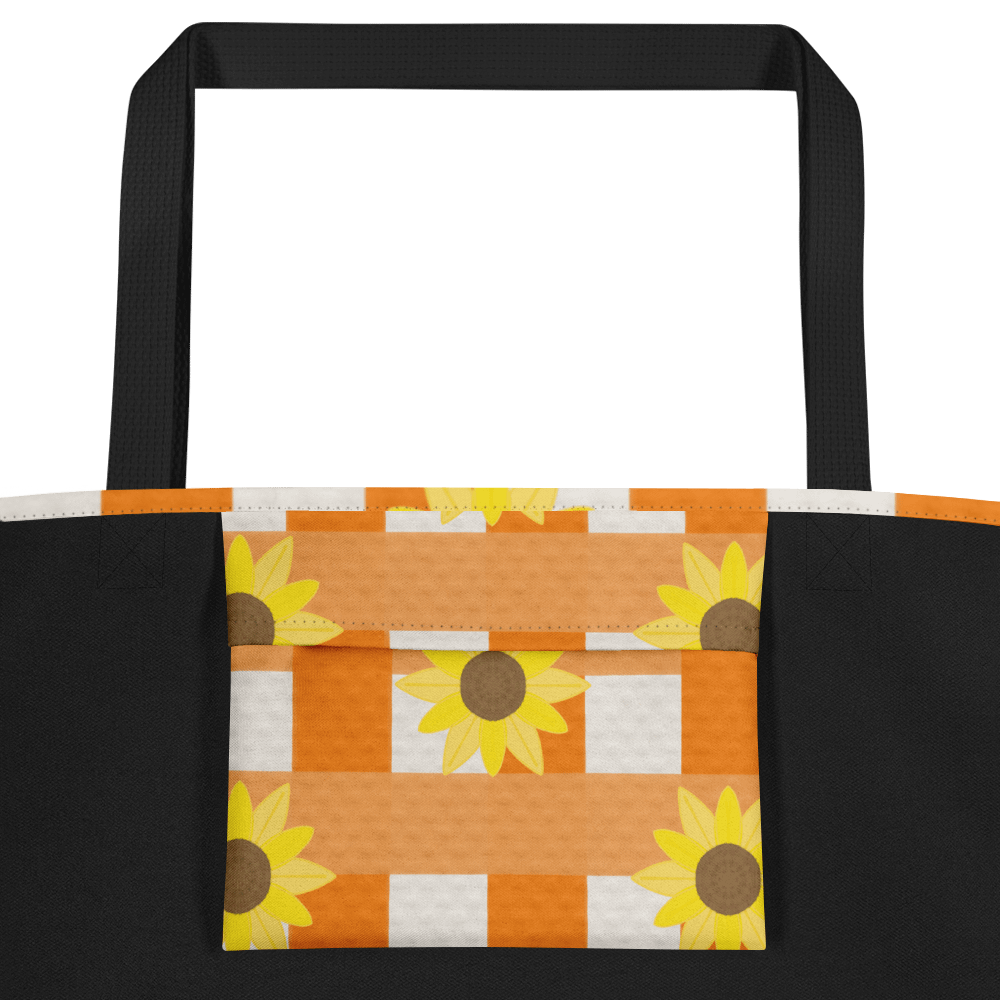 Sunflower Gingham Tote in Orange product image (2)