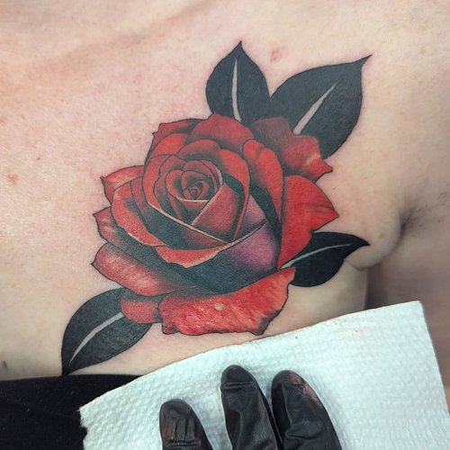 Loved getting to do some color today! So happy with how this one turned out!

#tattooapprentice #apprenticetattoos #chesttatt...