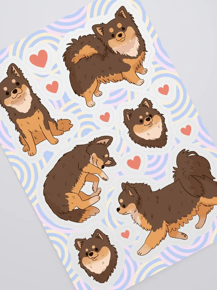 Chihuahuas Love Kiss Cut Sticker Sheet product image (2)