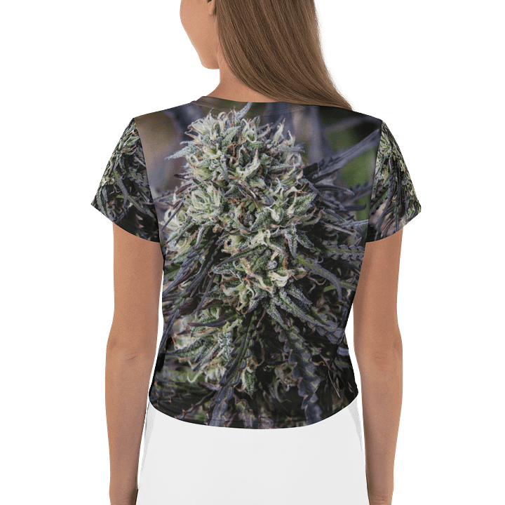 Royal Purple Cultivated Print All Over Baby Doll Crop product image (2)