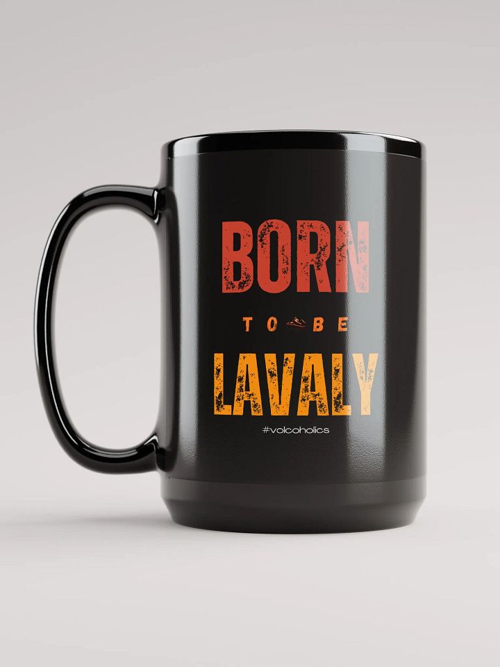Lava-Inspired Black Glossy Mug product image (1)
