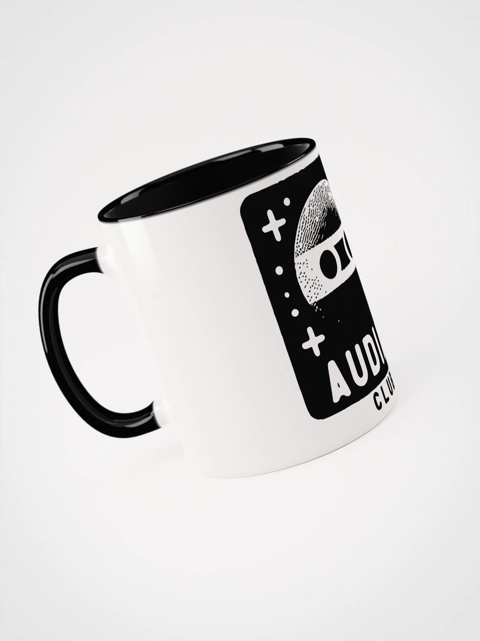Super stylish Audial Club White/Black Coffee Mug product image (4)