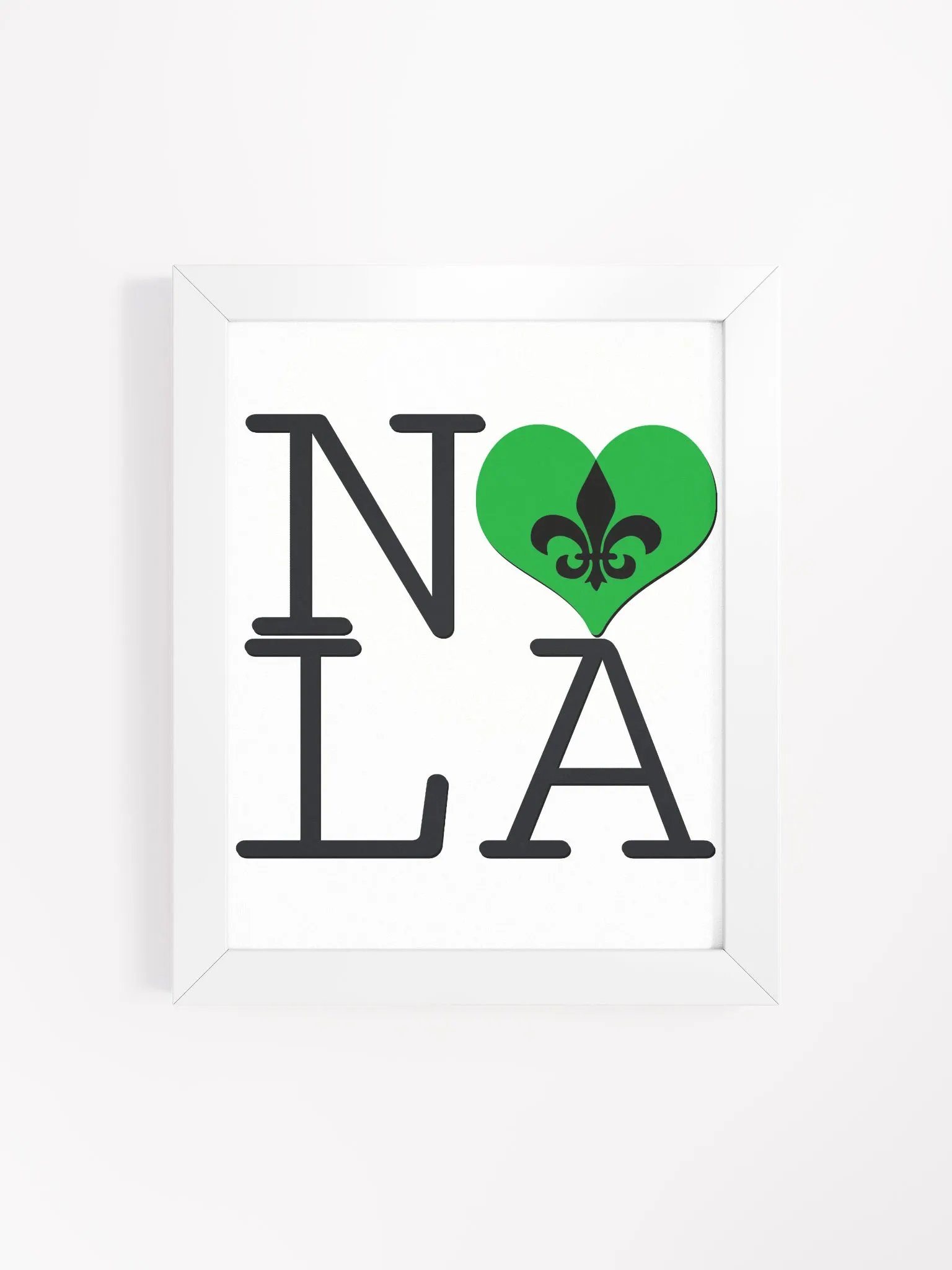 I LOVE NOLA **BIGSHOT POSTER** (GREEN HEART + IMAGE POP) product image (4)