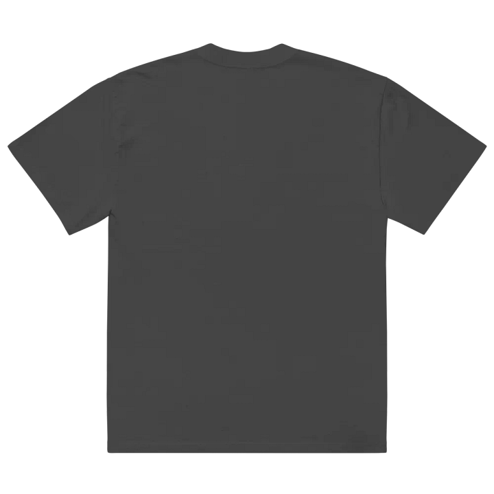 CURRENTLY IN BURNOUT (outline, white thread) oversized faded neutral tee product image (2)