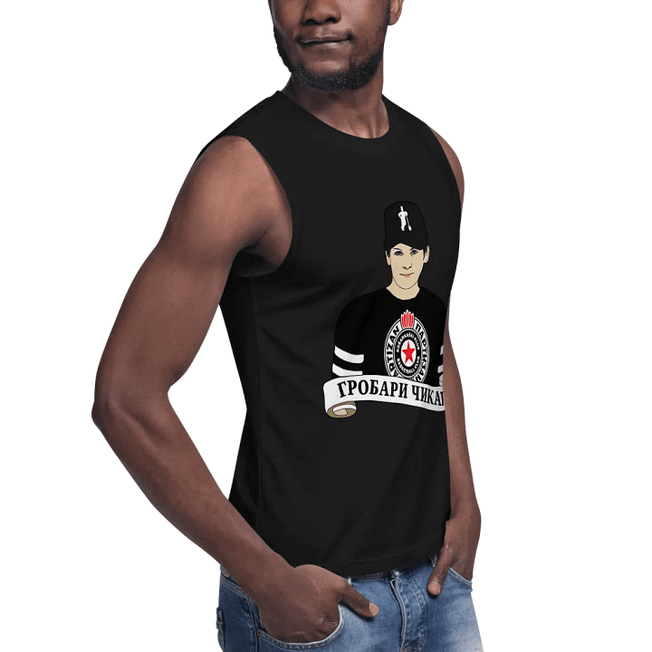 Grobari Čikago KK Partizan Bella+Canvas Muscle Tank product image (2)