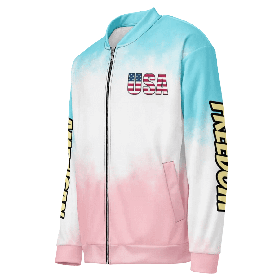 Colorful Patriotic USA Bomber Jacket product image (3)