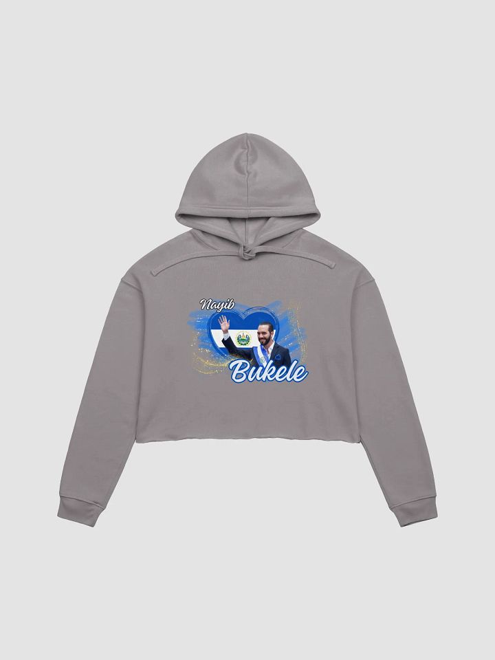 Salvadoran President Nayib Bukele Wave Crop Hoodie product image (1)
