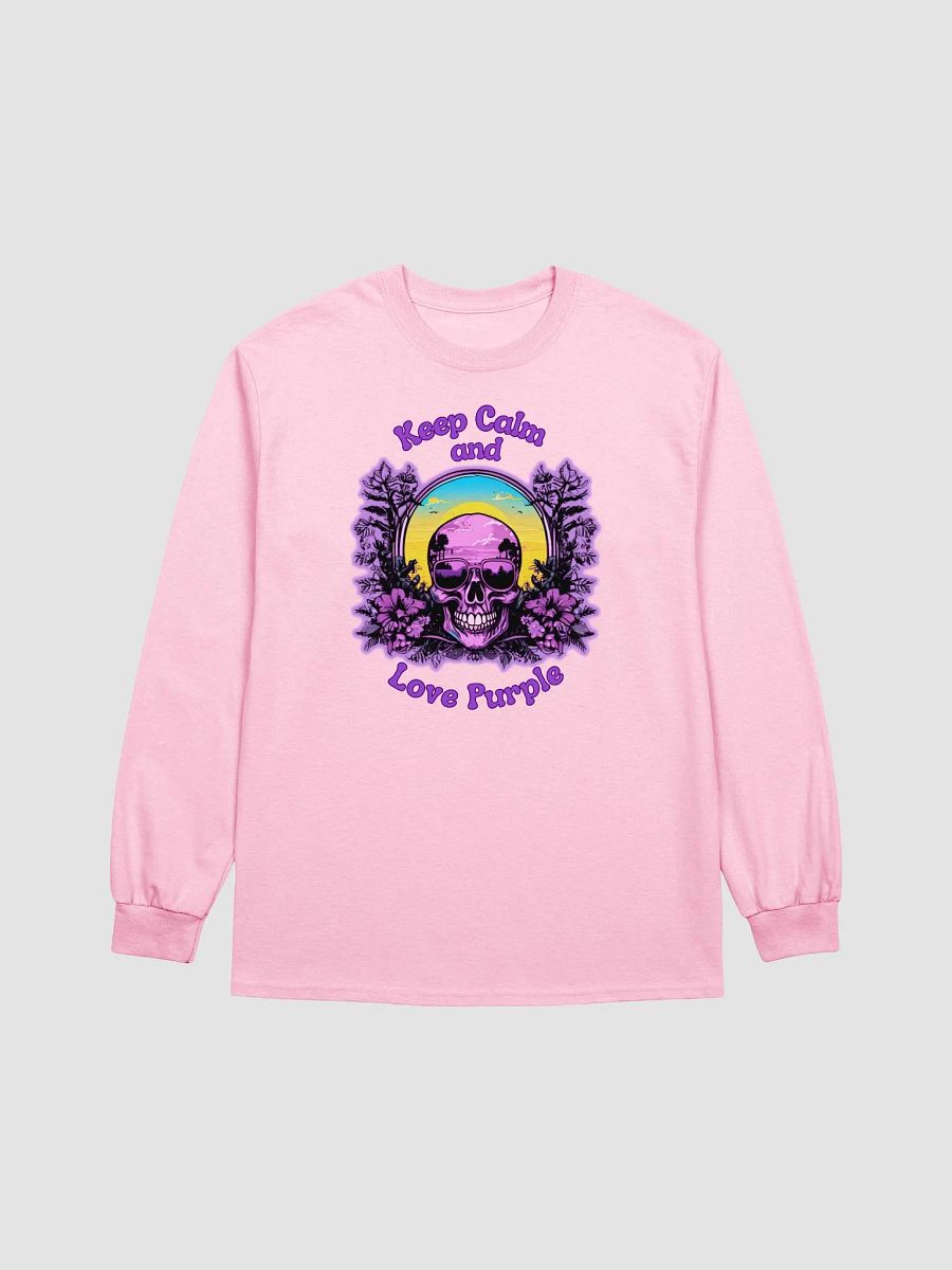 Purple Skull Love long sleeve tee product image (1)