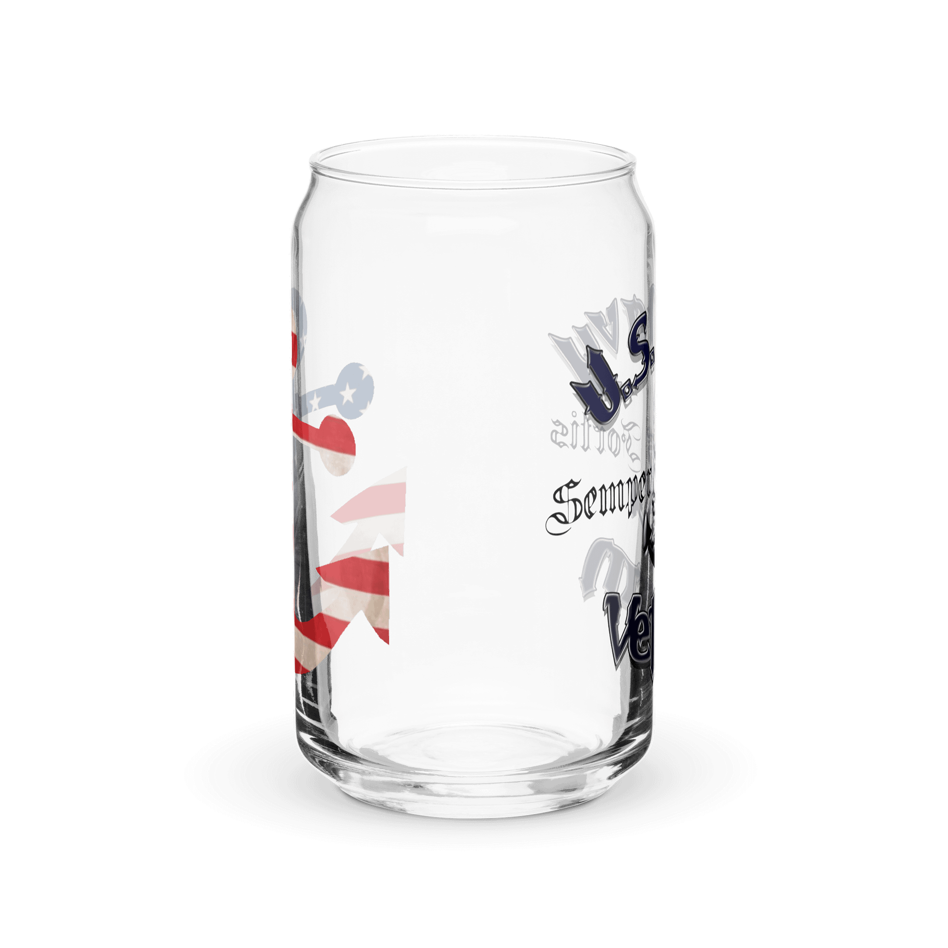 U.S. Navy Veteran Nautical Tribute Can Glass product image (4)