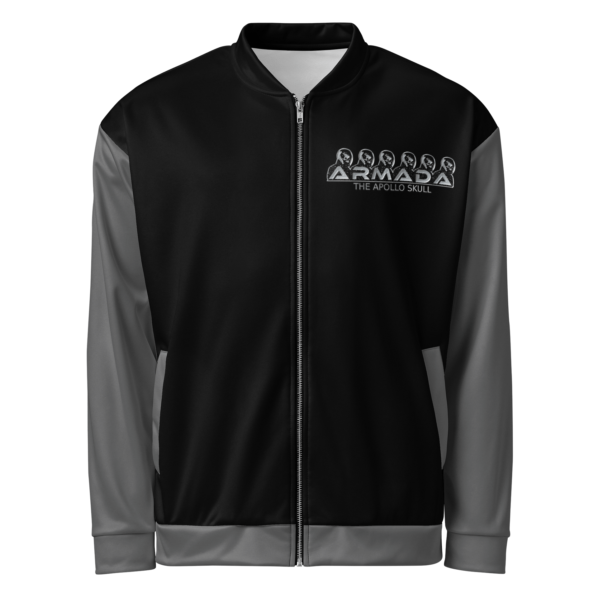 SND Grey Sleeves Bomber Jacket product image (1)