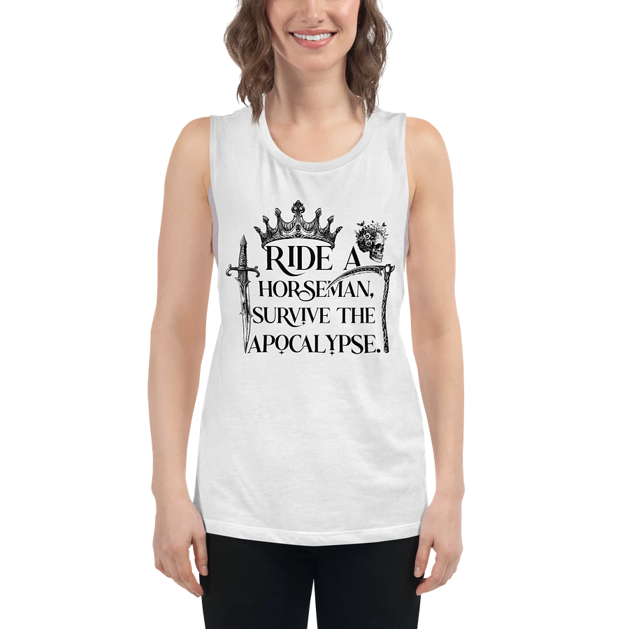 Ride a Horseman Bella+Canvas Women's Flowy Muscle Tank product image (50)