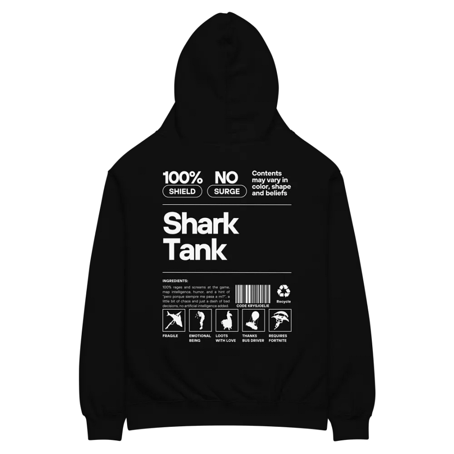 SHRKTNK Nutritional Facts Unisex Oversized Hoodie product image (5)