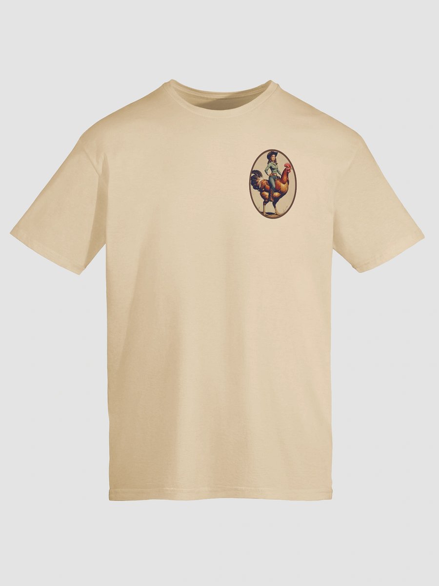 Cowgirl and Rooster Illustration T-Shirt product image (177)