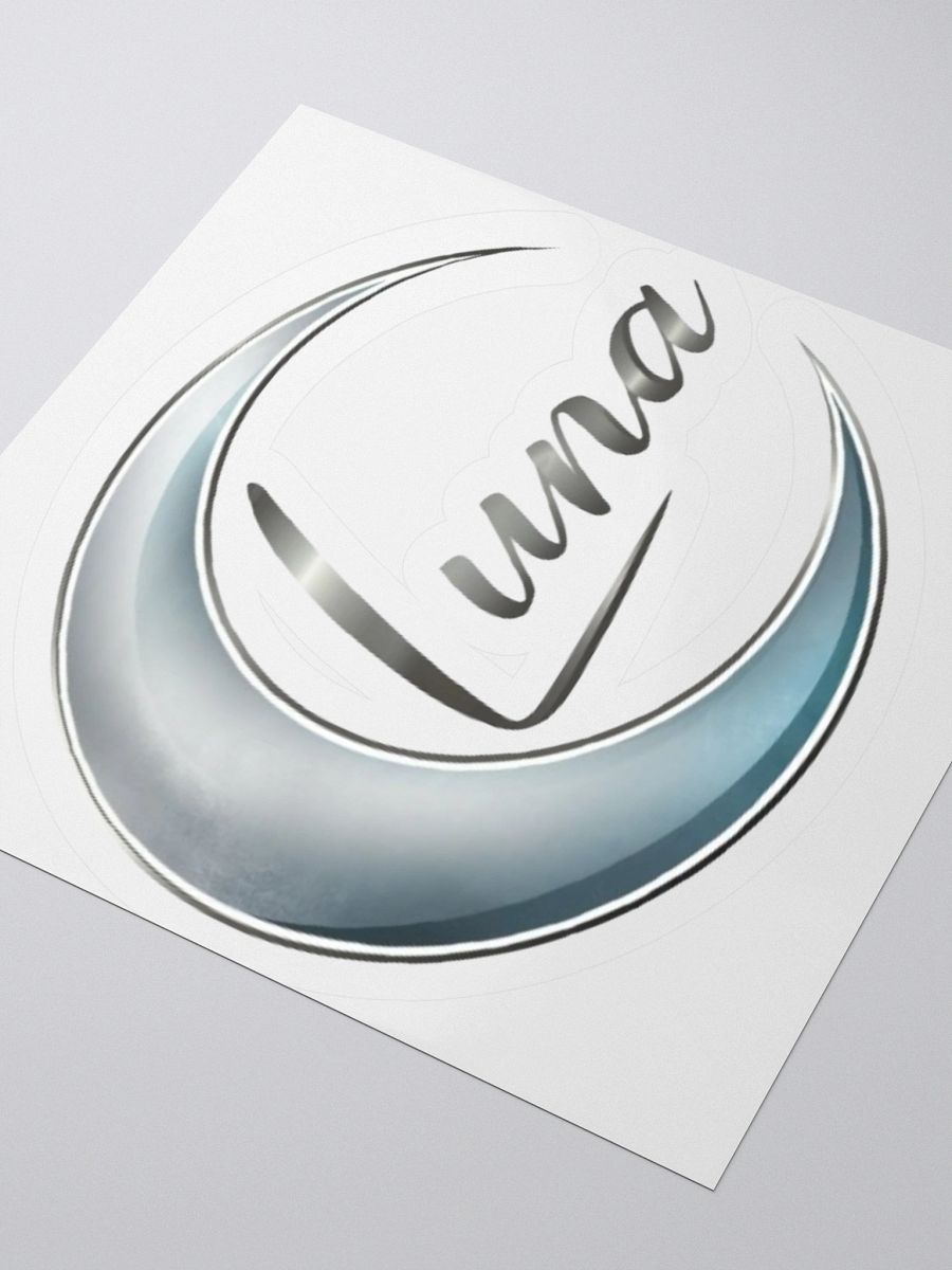 Luna Crescent Moon Vinyl Sticker - Celestial Boho Elegance product image (7)
