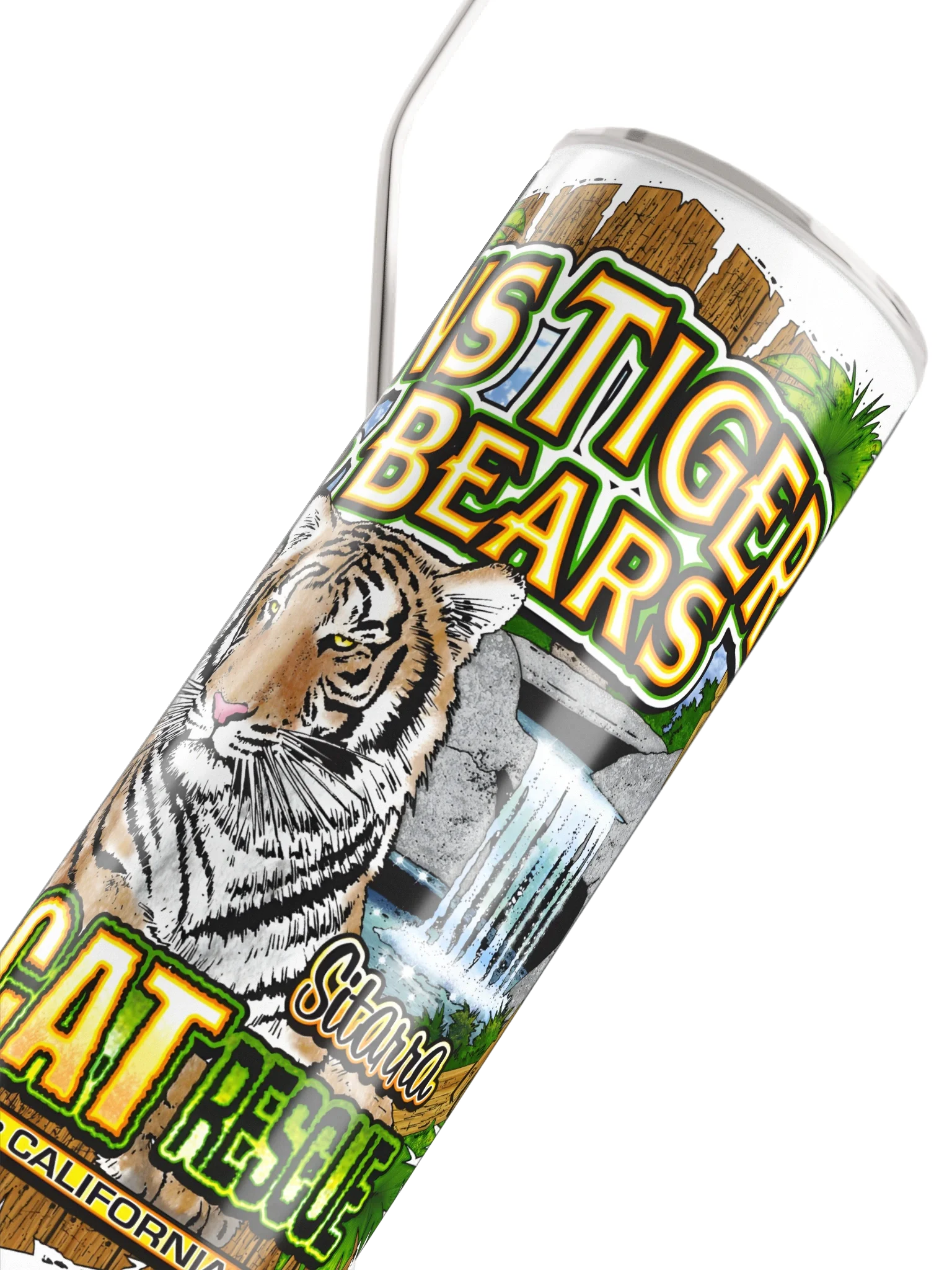Sitarra the Tiger Steel Tumbler product image (4)
