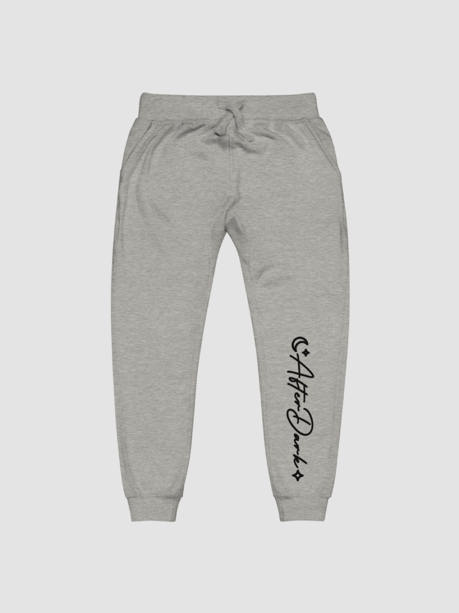 AfterDark Unisex Fleece Sweatpants - Black Font (Multiple Colors Available) product image (1)