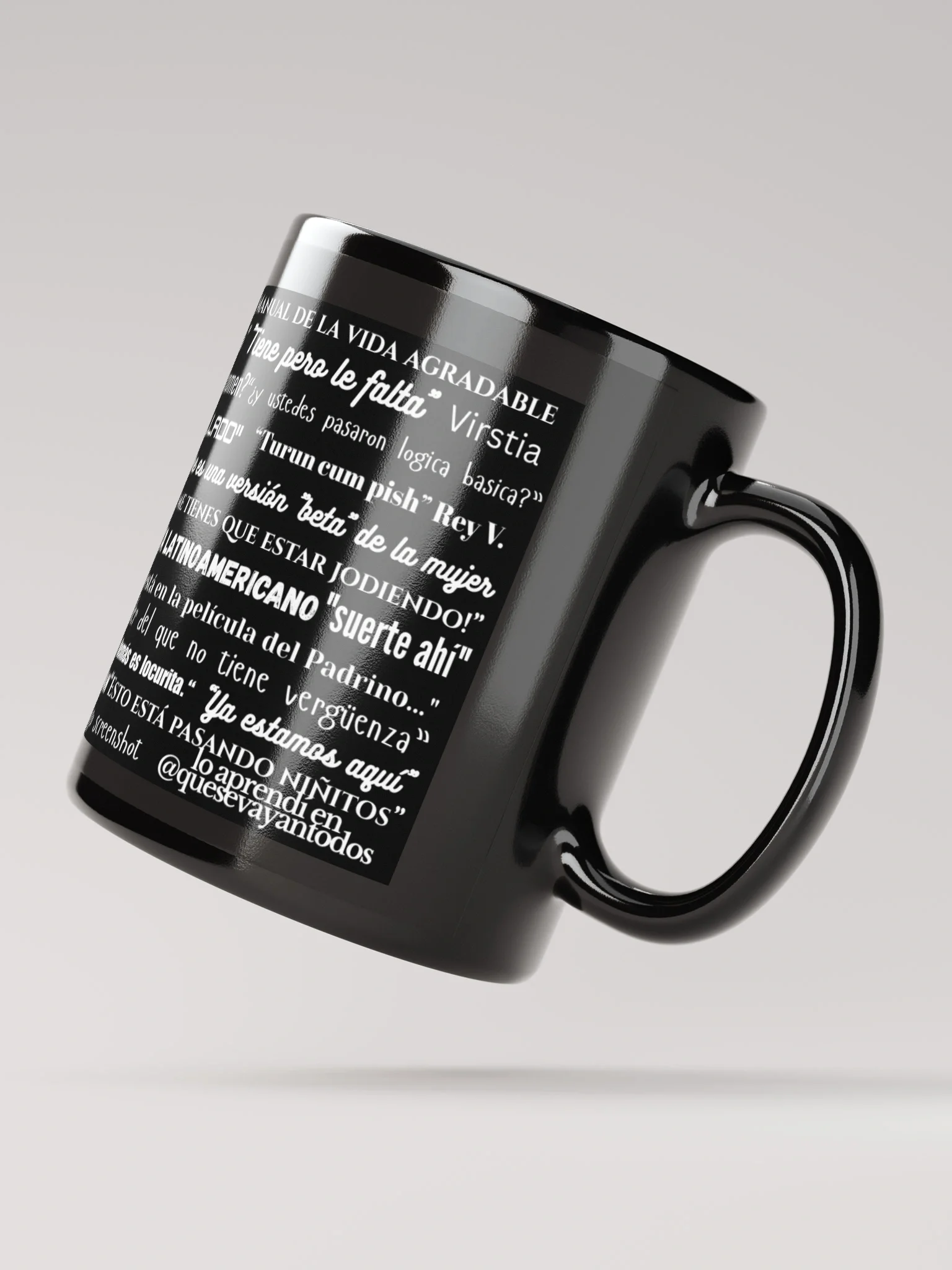 La taza Negra de frases product image (4)