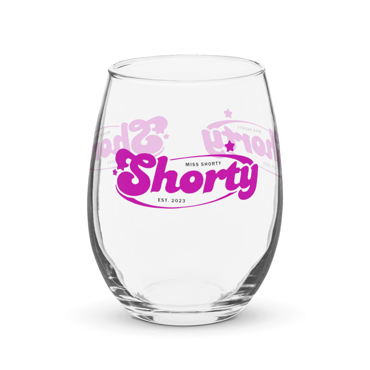 Bold Pink Star Shorty Wine Glass product image (1)