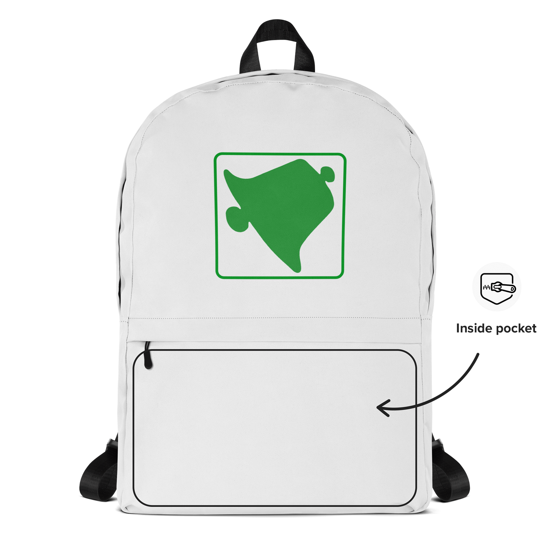 Manta Ray Green All-Over Backpack product image (2)