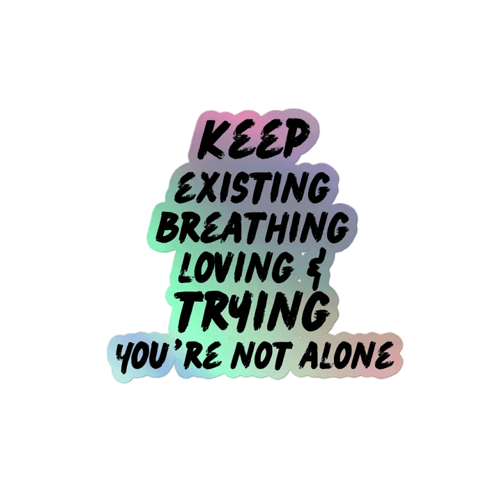 keep going holographic sticker product image (2)