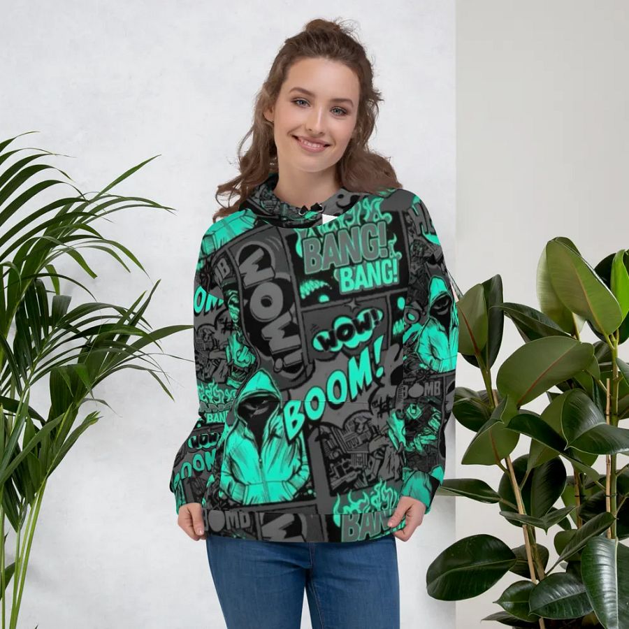 Eerie Comic Chaos Unisex Hoodie product image (2)