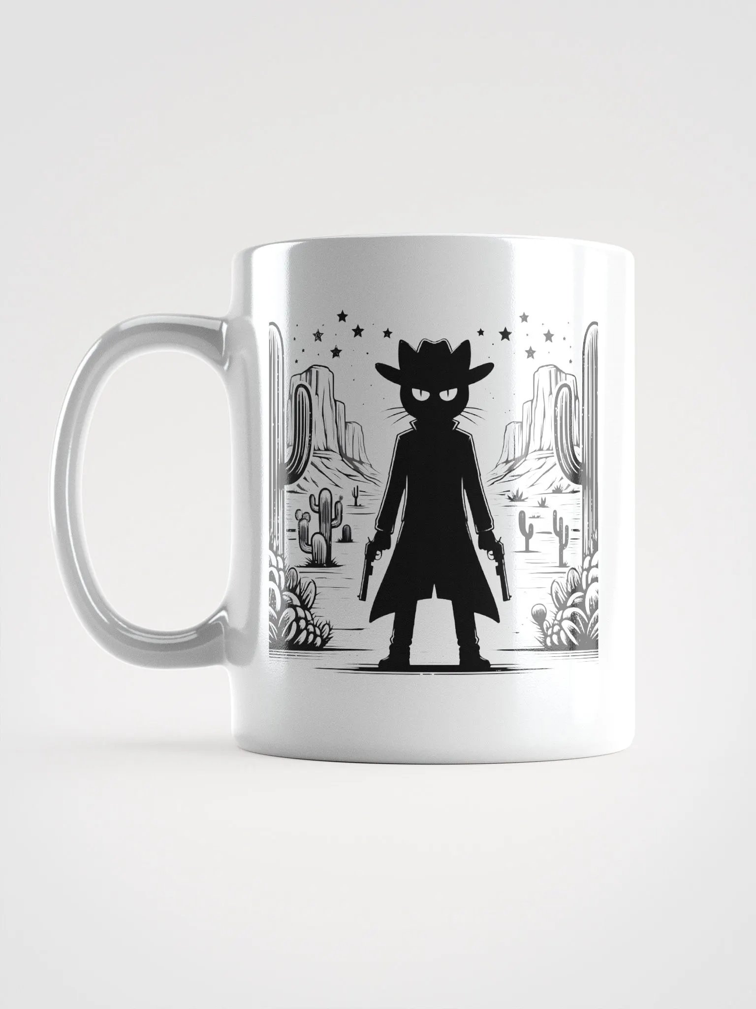 Cat Cowboy Silhouette Mug product image (6)