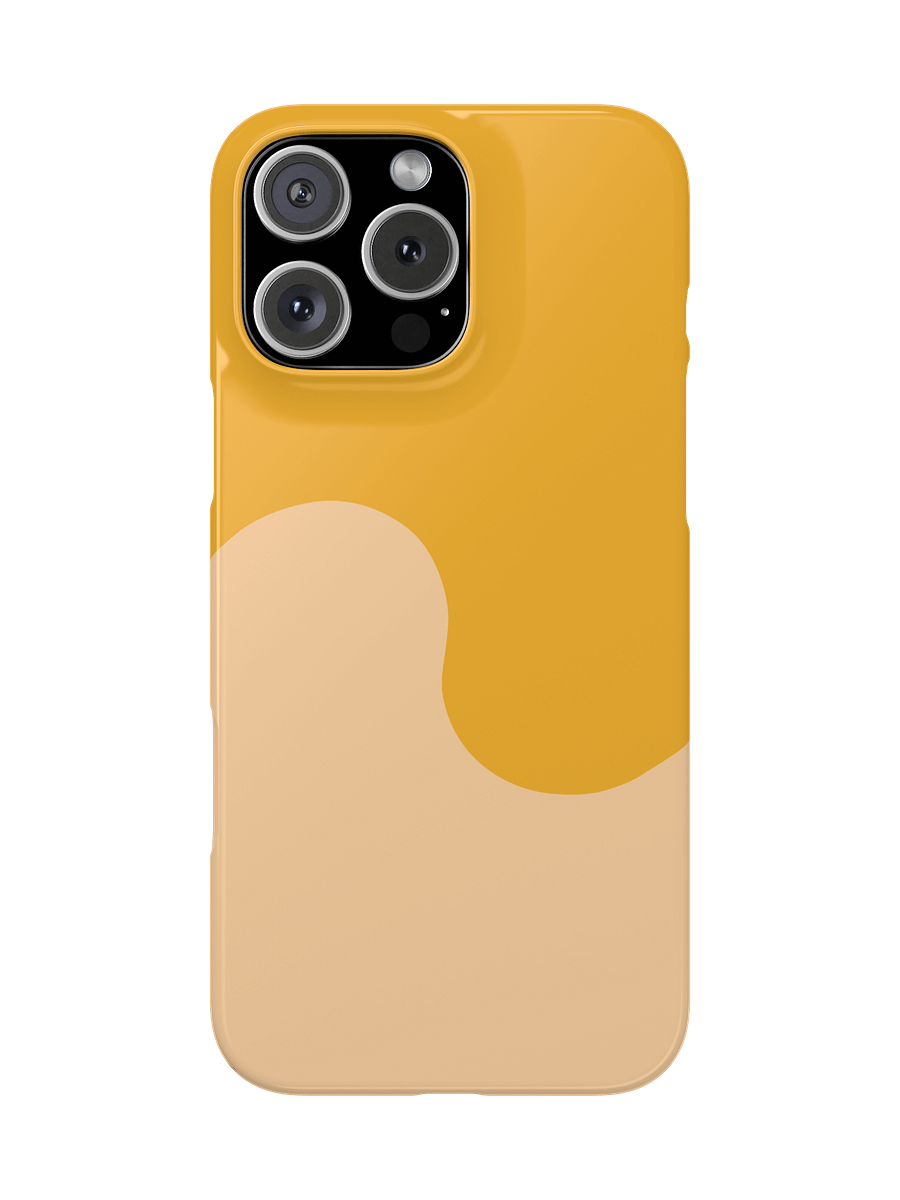 Orange Honey Cream Minimal Wave iPhone Case product image (13)