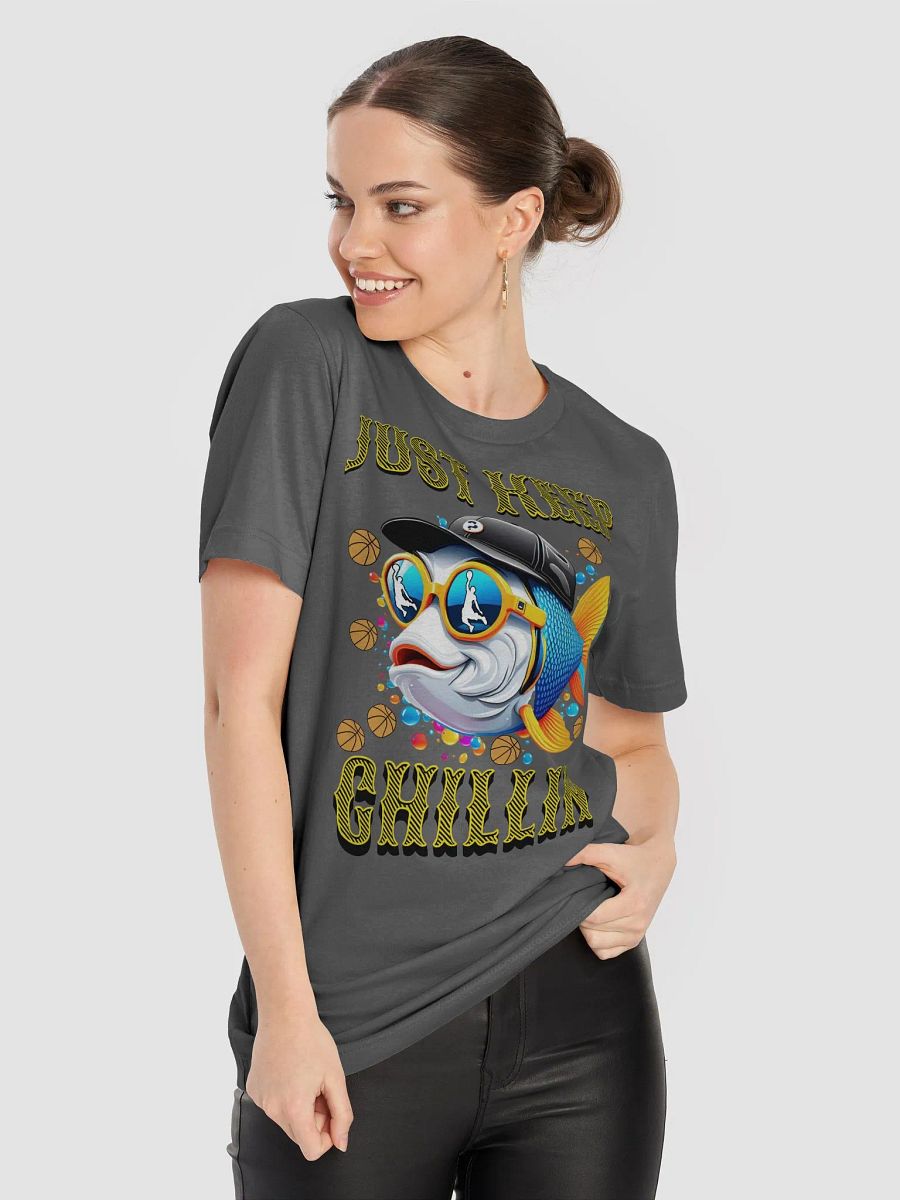 Just Keep Chill Basketball Fish Graphic Tee product image (11)