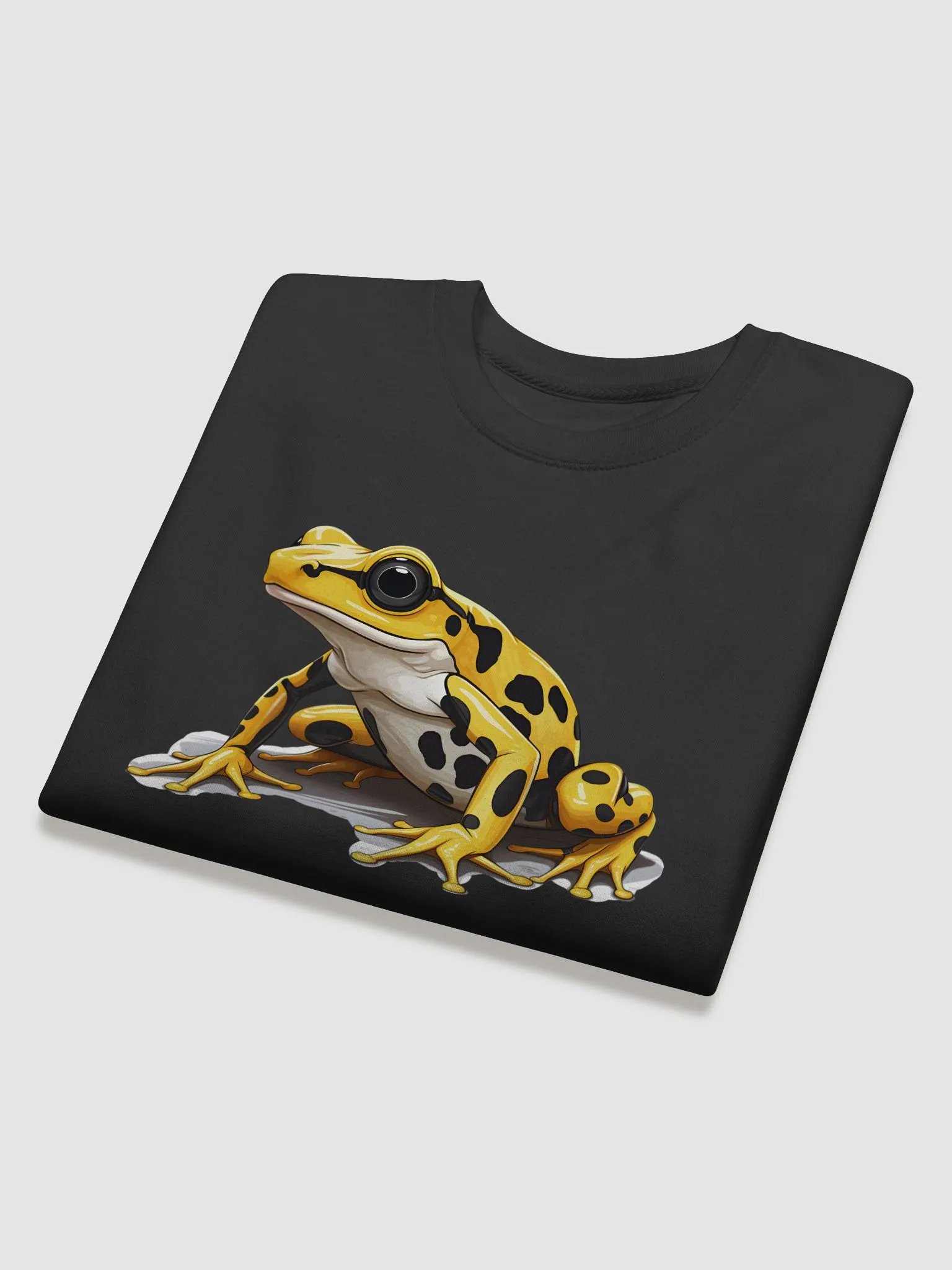 Yellow Dart Frog Long Sleeve Sweater – Cozy Wildlife-Inspired Pullover product image (4)